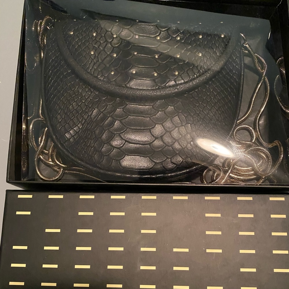 Rebecca Minkoff Studded Babe Black Snake